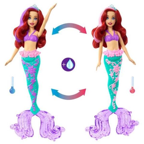 DISNEY KSIEZNICZKA ARIELKA ZMIANA KOLOR HLW00 W4 MATTEL