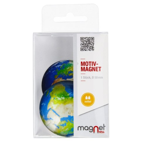 MAGNES SZKLANY ZIEMIA KOPUŁA 5 CM MAGNET 117-0-0026 MAGNET