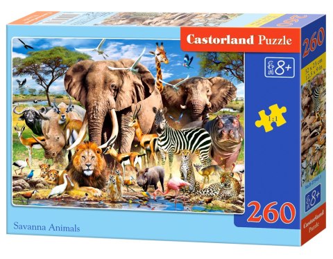 PUZZLE 260 ELEMENTÓW SAVANNA ANIMALS CASTORLAND B-27545 CASTOR