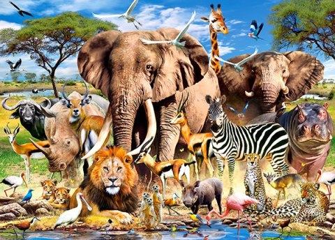 PUZZLE 260 ELEMENTÓW SAVANNA ANIMALS CASTORLAND B-27545 CASTOR