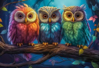 PUZZLE 1000 EL. THREE LITTLE OWLS CASTORLAND C-105175 CASTOR