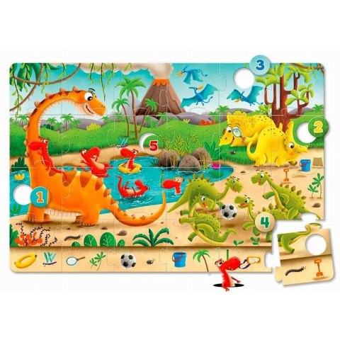 PUZZLE 24 ELEMENTY DINOZAURY GRANNA 4410 GRANNA