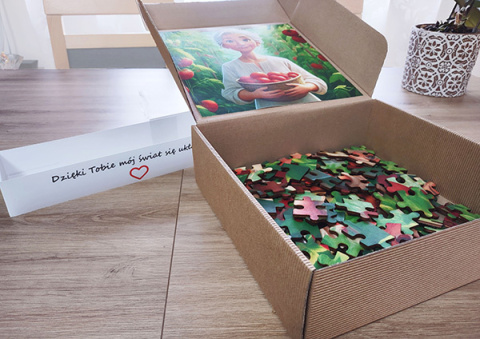 Personalized Wooden Puzzle "Souvenir for Mom" – The Perfect Gift for Special Occasions