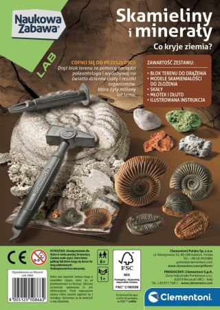 ZESTAW KREATYWNY SKAMIELINY I MINERAŁY CLEMENTONI 50866 CLM CLEMENTONI