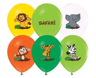 BALONY SAFARI, 12"/ 5 SZT. GODAN