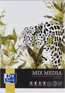 BLOK OXFORD ARTISTIC MIX MEDIA A5 50 KARTEK 225G KLEJONY HAMELIN