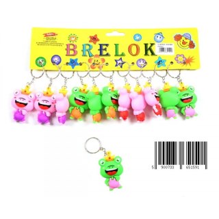 BRELOK GUMOWY 6 CM ŻABKA OP.12 SZT. MIDEX D42389MIDE TOYS