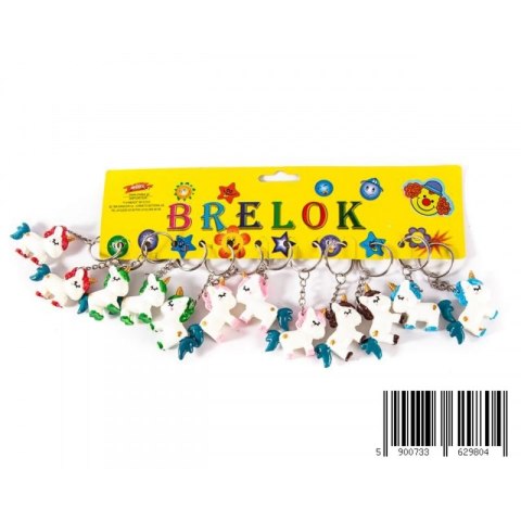 BRELOK JEDNOROŻEC 3CM PBH A 12 TOYS 0635M MID TOYS