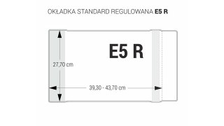 OKŁADKA REGULOWANA E5 - 277 BEZBARWNA BIURFOL OZB-48 BIURFOL