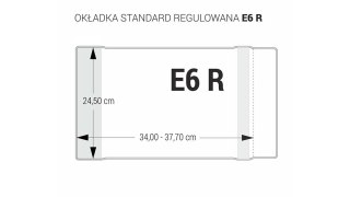 OKŁADKA REGULOWANA E6 - 245 BEZBARWNA BIURFOL OZB-47 BIURFOL