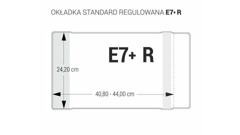 OKŁADKA REGULOWANA E7 - 242 BEZBARWNA BIURFOL OZB-43 BIURFOL