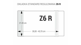 OKŁADKA REGULOWANA Z6 - 272 BEZBARWNA BIURFOL OZB-40 BIURFOL