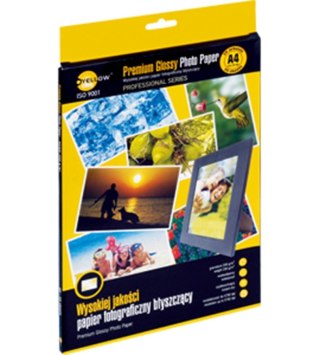 PAPIER FOTOGRAFICZNY BŁYSZCZĄCY PREMIUM 4PPG200 A4 YELLOW ONE 200 G 20 ARK. KW TRADE