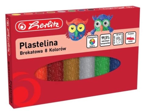 PLASTELINA 8 KOLORÓ BROKAT HERLITZ 9589003 HERLITZ