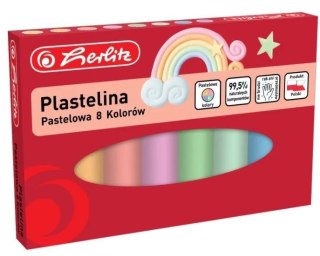 PLASTELINA 8 KOLORÓW PASTEL HERLITZ 9588880 HERLITZ