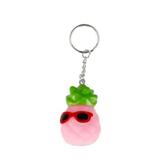 RUBBER KEY RING PINEAPPLE GLOWING 6CM MEGA CREATIVE 454151