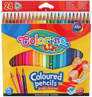 PENCILS 24 COLORS TRIANGULAR COLORINO PATIO 51828