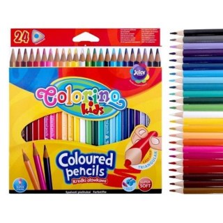 PENCILS 24 COLORS TRIANGULAR COLORINO PATIO 51828