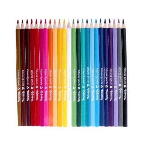 PENCILS 24 COLORS TRIANGULAR COLORINO PATIO 51828