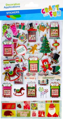 STICKERS CHRISTMAS MIX CRAFT WITH FUN 438603
