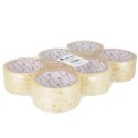 PACKAGING TAPE 48MMX66MB TRANSPARENT PACK OF 6 PCS. TITAN