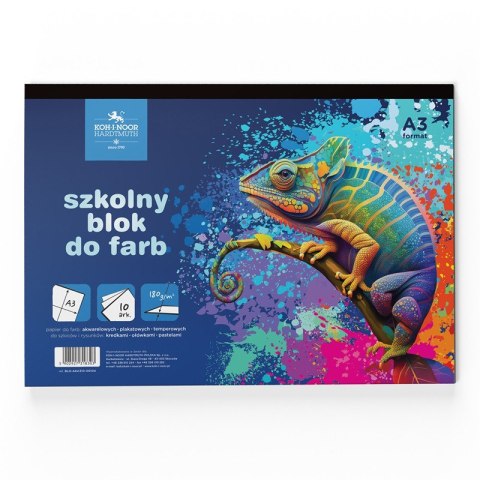 BLOK DO FARB A4 16 KARTEK 180 G KAMELEON KOH-I-NOOR BLO-AKA416 KOH-I-NOOR