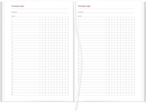 KALENDARZ AKADEMICKI A5T NEBRASKA CZERWONY, NR KAT. A5TA071B CZERWONY WOKÓŁ NAS