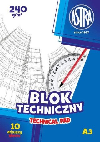 BLOK TECHNICZNY A3 250G ASTRA 106119007 ASTRA