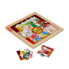 FP WOOD PUZZLE KOLEKCJA UKLADANEK MIX WZOROW HXV15 FOL20 MATTEL