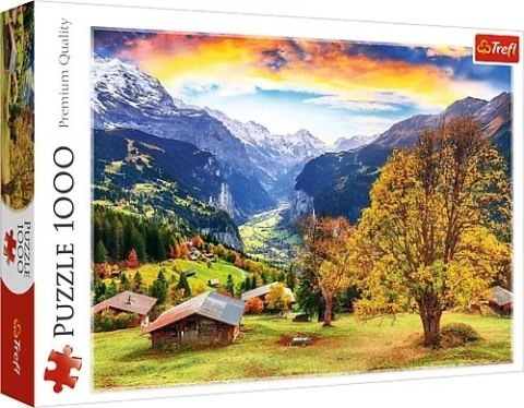 PUZZLE 1000 ELEMENTÓW MALOWNICZA WIOSKA ALPY TREFL 10775 TR TREFL