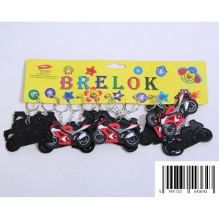 BRELOK GUMOWY 6 CM MOTOR OP.12 SZT. MIDEX 1048F MID TOYS