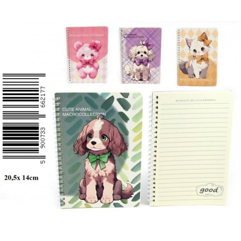 KOŁONOTES 14X20 CM LINIA CUTE ANIMAL MIDEX D43816 TOYS