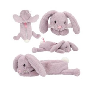 PIÓRNIK SASZETKA PLUSZOWY 1 ZAMEK FLUFFY BUNNY ASTRA 505024041 ASTRA