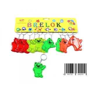 BRELOK ODBLASKOWY 6 CM MIŚ OP.12 SZT. MIDEX D42518 MID TOYS