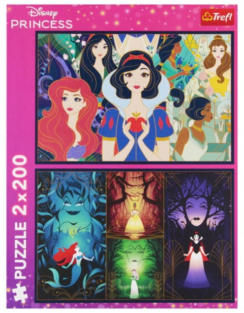 PUZZLE 2X200 CZARUJ KSIĘŻNICZKI DISNEY TREFL 13317 TR TREFL