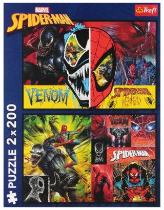 PUZZLE 2X200 SPIDERMAN DZIEŃ I NOC TREFL 13314 TR TREFL