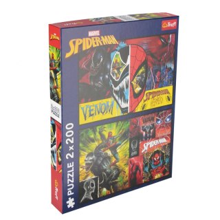 PUZZLE 2X200 SPIDERMAN DZIEŃ I NOC TREFL 13314 TR TREFL