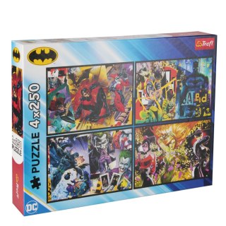 PUZZLE 4X250 BATMAN W AKCJI TREFL 13310 TR TREFL