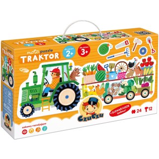 MOTO PUZZLE TRAKTOR DLA DZIECI 2 3 BRIGHT JUNIOR MEDIA