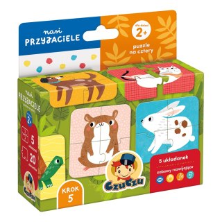 PUZZLE NA CZTERY NASI PRZYJACIELE DLA DZIECI 2 BRIGHT JUNIOR MEDIA