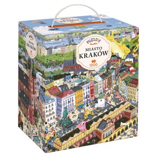 PUZZLOVE CZUCZU MIASTO KRAKÓW 1000 ELEMENTÓW PUZZLE RODZINNE BRIGHT JUNIOR MEDIA