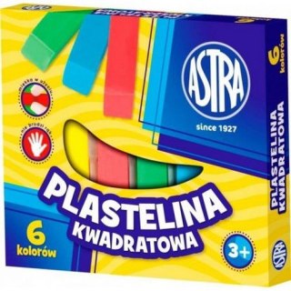 PLASTICIN 6 COLORS SQUARE ASTRA 83811908