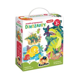 PUZZLE 4IN1 DINOSAURS CUCHU