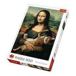 PUZZLE 500 PIECES MONA LISA AND THE CAT PUR TREFL 37294 TR