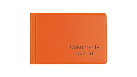 OKŁADKA NA DOKUMENTY UCZNIA MAŁE ORANGE BIURFOL KOD-12-04 BIURFOL