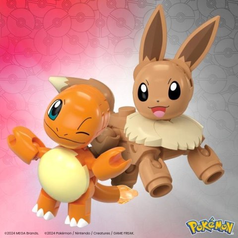 MBL POKEMON POKEBALL CHARMANDER I EEVEE JCR81 W3 MATTEL