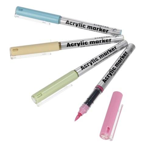 MARKER AKRYL PEDZEL 4KOL PASTEL B/C 12/144 STARPAK