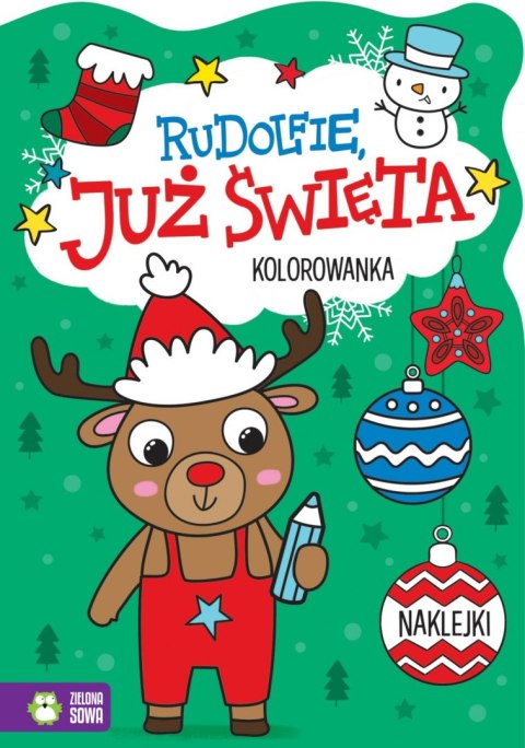 MALOWANKA 165X235 RUDOLFIE JUZ SWIETA NAKL ZS WYDAWNICTWO ZIELONA SOWA