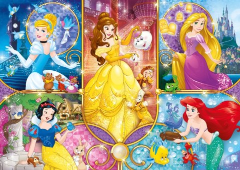 PUZZLE 104 ELEMENTY BRILLAND PRINCESS CLEMENTONI 20140 CLEMENTONI