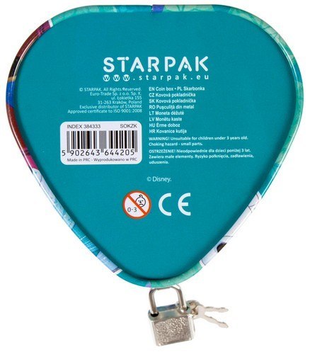 SKARBONKA METALOWA W KSZTAŁCIE SERCA FROZEN STARPAK 384333 STARPAK